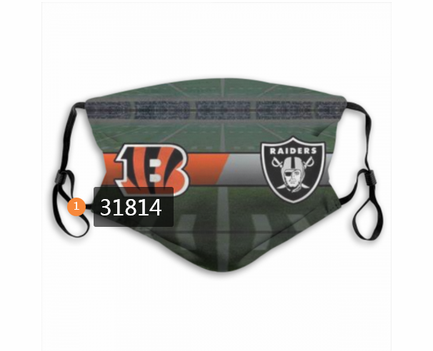 NFL Cincinnati Bengal 1412020 Dust mask with filter->nfl dust mask->Sports Accessory